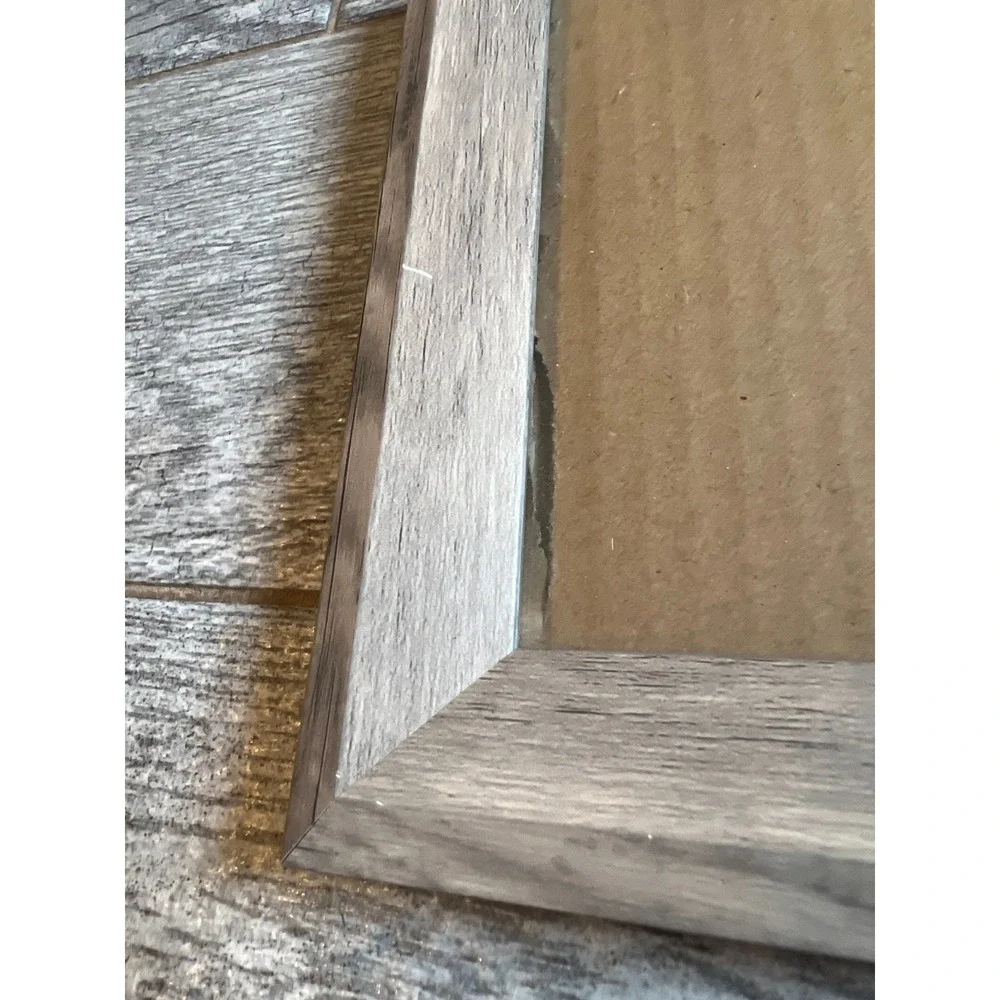 2 Sheffield Home Picture Frames Photo Holder Wood Weathered Farmhouse Cottage